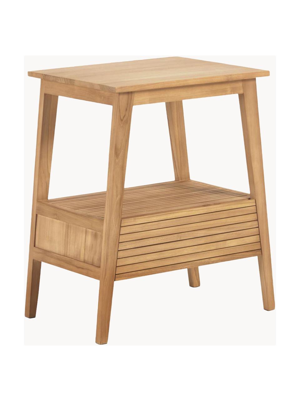 Mobile da bagno in legno massiccio di teak Kuveni, larg. 70 cm, Legno di teak, Legno di teak, Larg. 70 x Alt. 80 cm