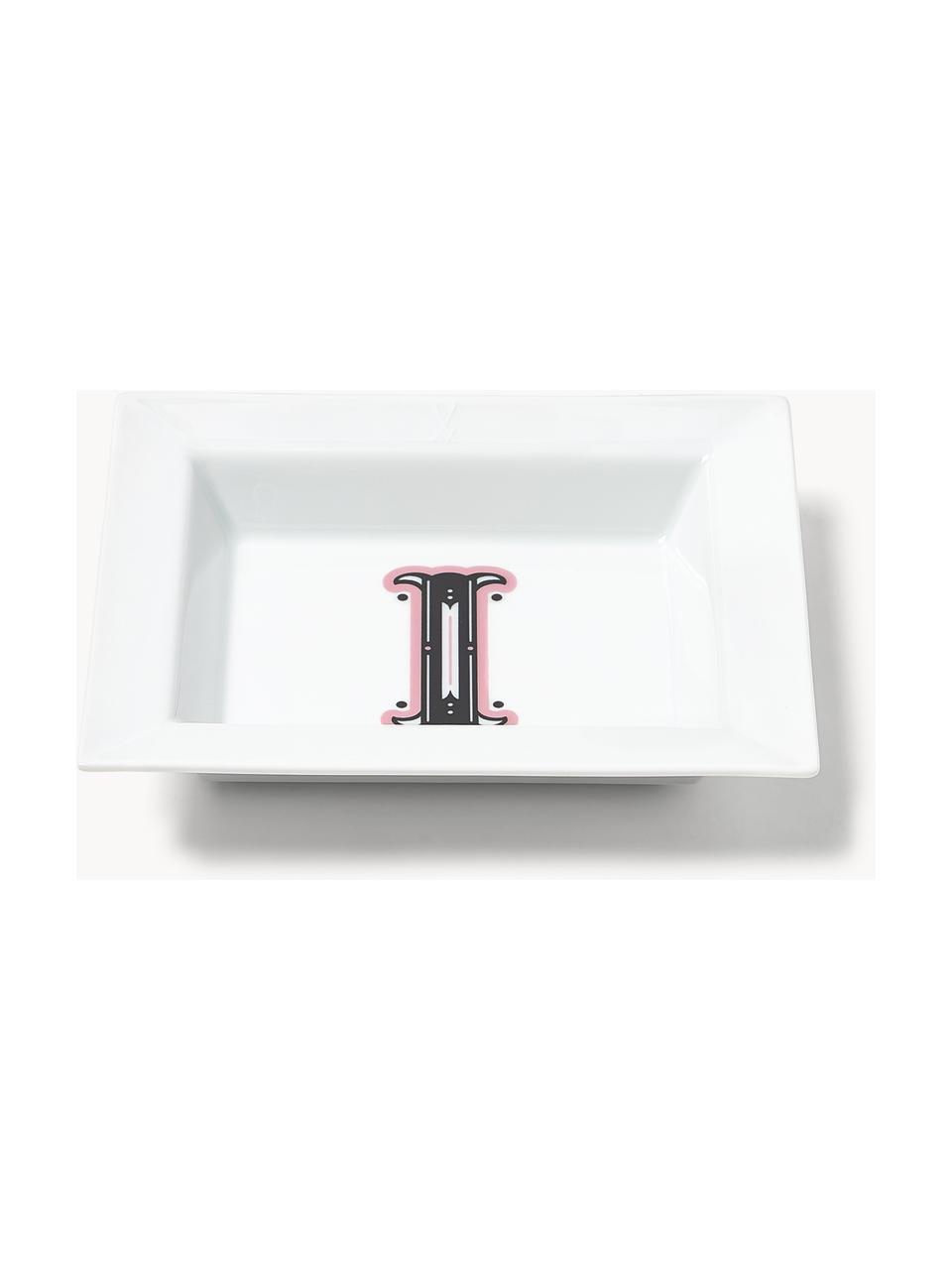 Westwing Collection x MEISSEN, handgefertigte Vide-Poche Initials mit Dekor, Porzellan, glasiert, I, B 16 x T 13 cm