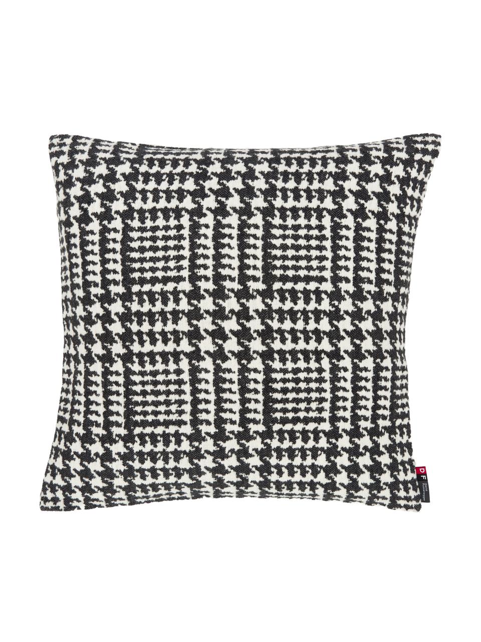 Housse de coussin 50x50 Glencheck, Noir, blanc