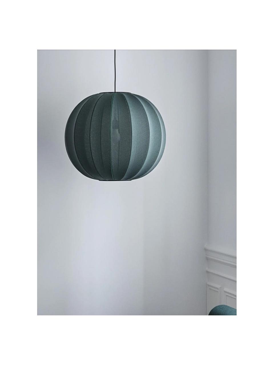 Lampa wisząca Knit-Wit, Szaroniebieski, Ø 45 x 36 cm