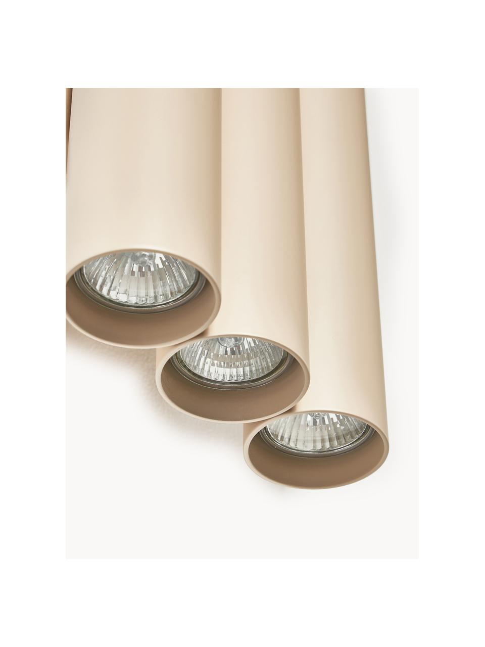 Luminaire LED up & down Tacey, Métal, Beige clair, larg. 18 x haut. 28 cm
