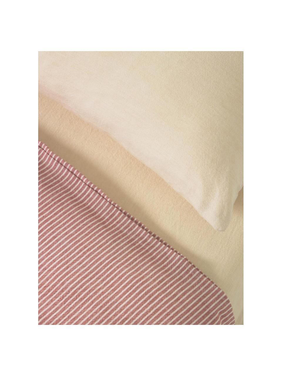 Parure de lit coton Giorgii, 100 % coton

La literie en coton procure une agréable sensation de douceur sur la peau, absorbe bien l'humidité et convient aux personnes allergiques, Rouge, blanc crème, 130 x 200 cm + 1 taie 43 x 73 cm