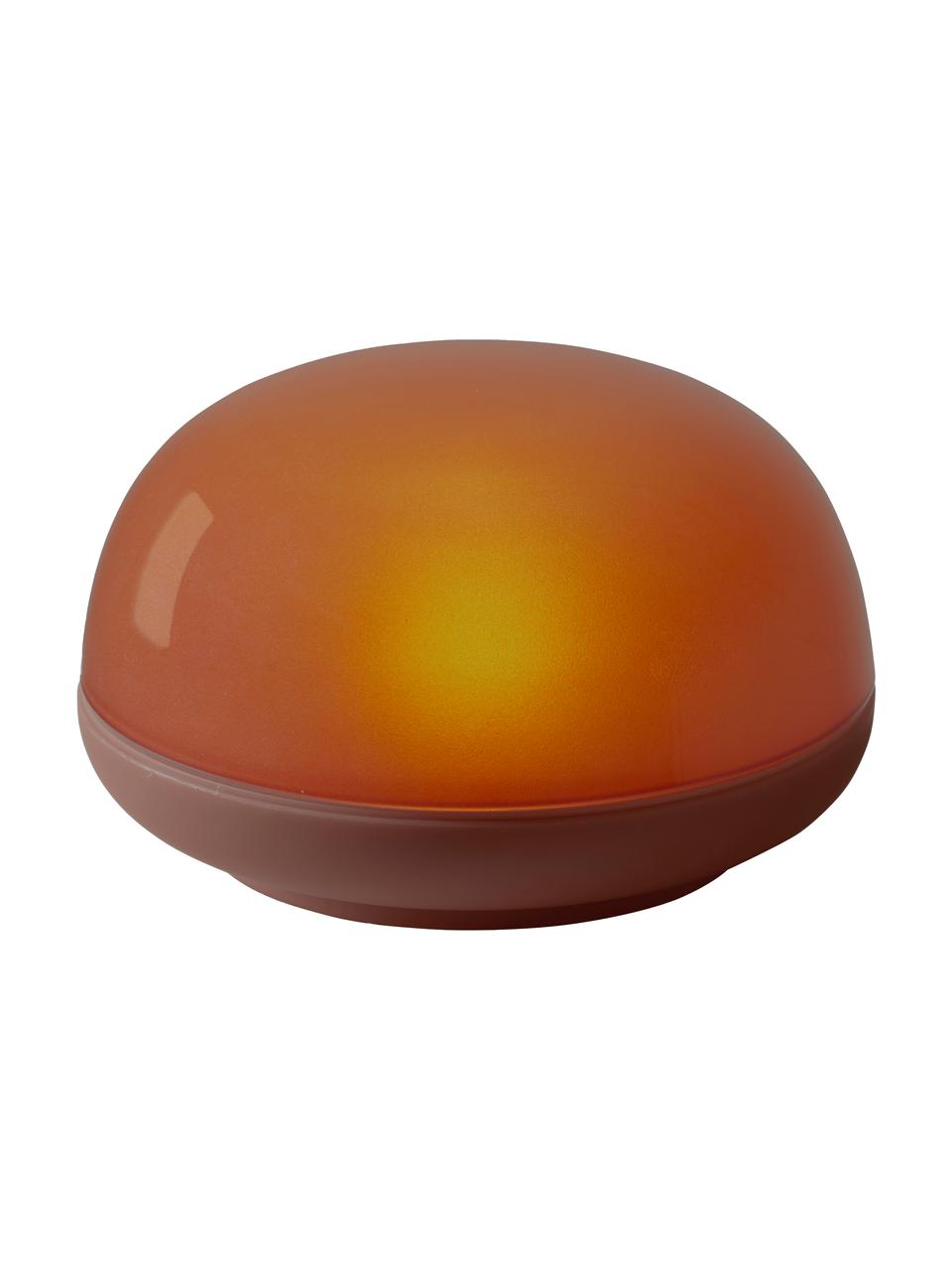 Přenosná stmívatelná stolní LED lampa Soft Spot, Rezavě červená, poloprůhledná, Š 11 cm, V 7 cm
