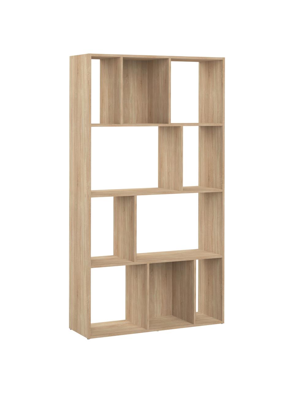 Libreria in legno Toronto, Truciolare nobilitato, Legno di quercia, Larg. 98 x Alt. 181 cm