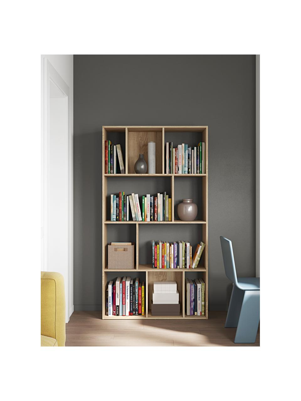 Libreria in legno Toronto, Truciolare nobilitato, Legno di quercia, Larg. 98 x Alt. 181 cm