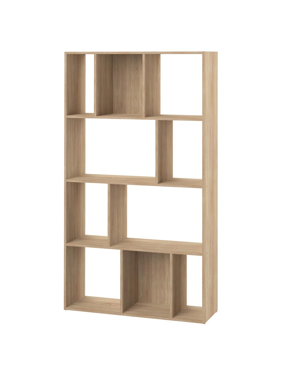 Libreria in legno Toronto, Truciolare nobilitato, Legno di quercia, Larg. 98 x Alt. 181 cm