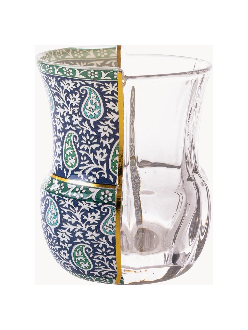 Verres design en cristal Hybrid, 3 élém., Cristal, Multicolore, Ø 9 x haut. 10 cm, 220 ml