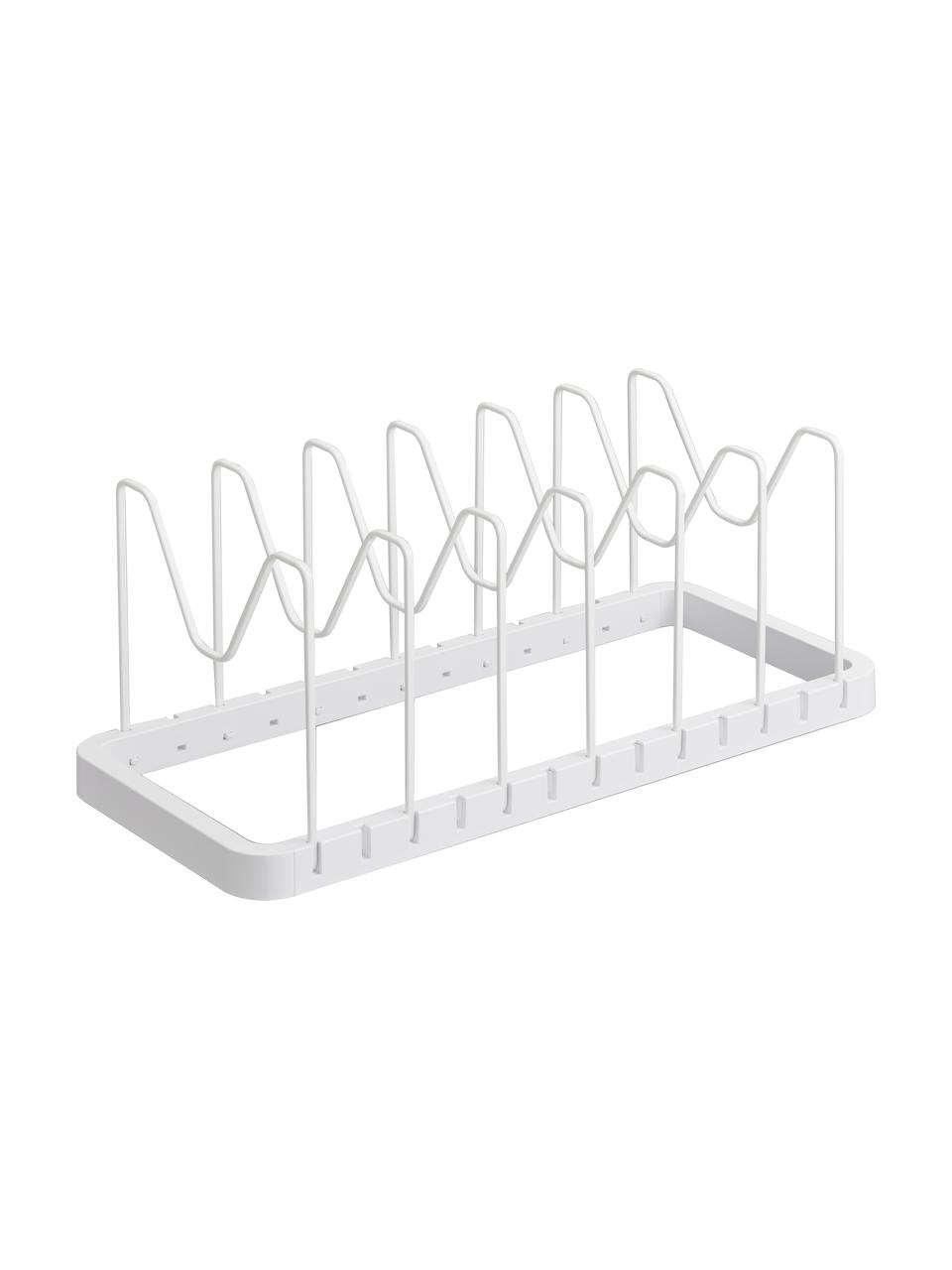 Organizer do szuflady Tower, Tworzywo sztuczne (ABS), stal powlekana, Biały, S 45-82 x W 18 cm