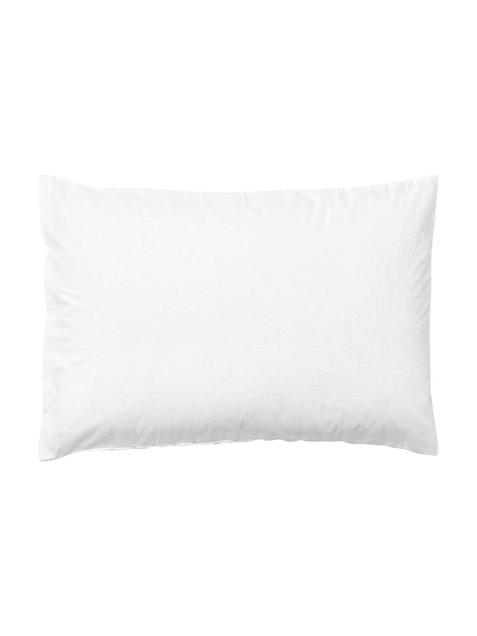 Fundas de almohada de algodón Esme, 2 uds., Reverso: tejido renforcé Densidad , Blanco, An 50 x L 70 cm