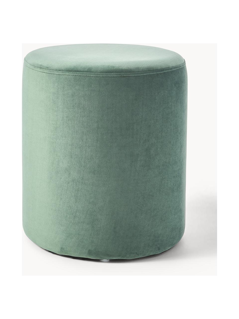 Pouf semicerchio - in velluto verde - Kasanova