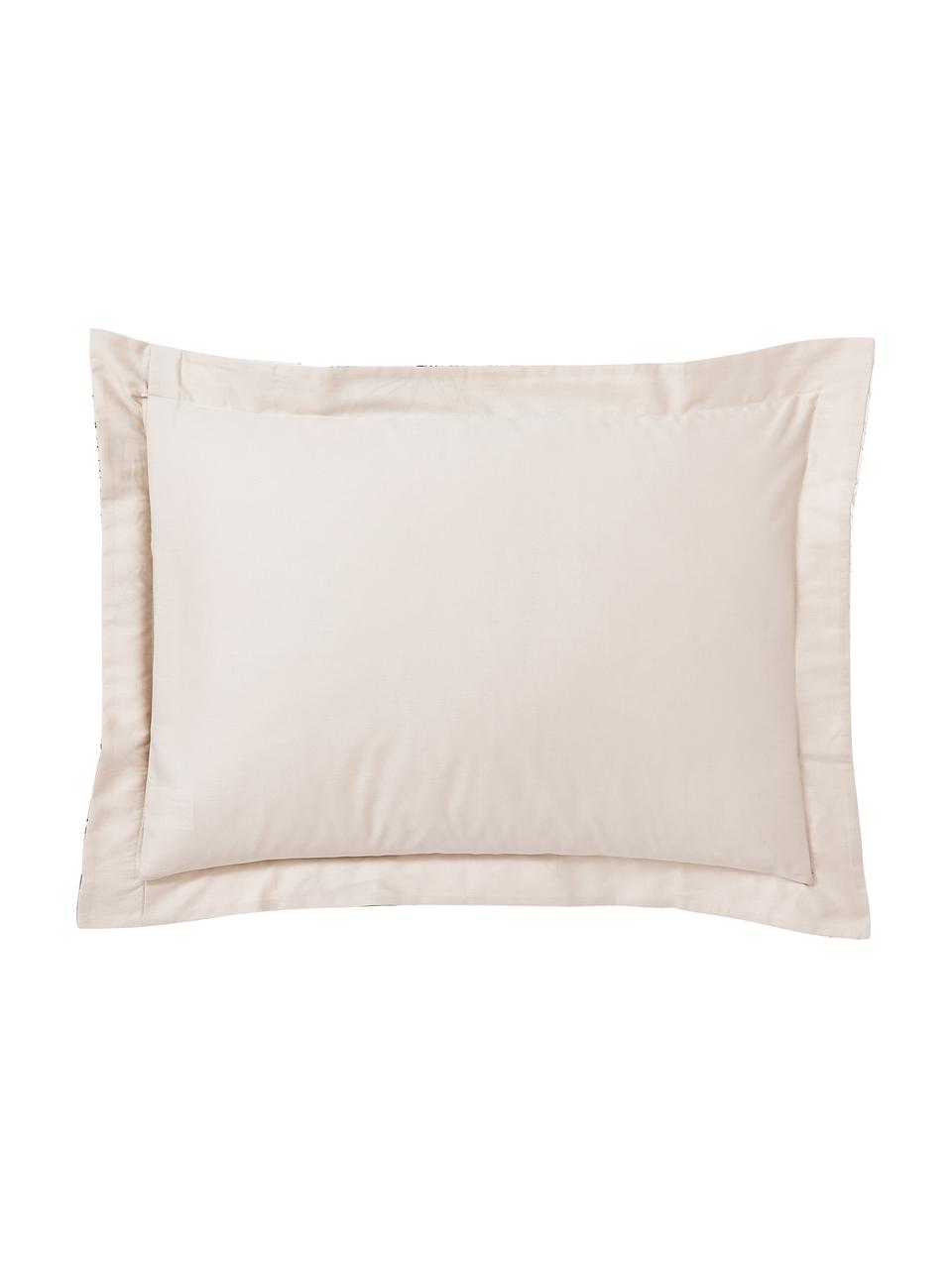 Funda de almohada de algodón Margot, Gris, An 45 x L 110 cm