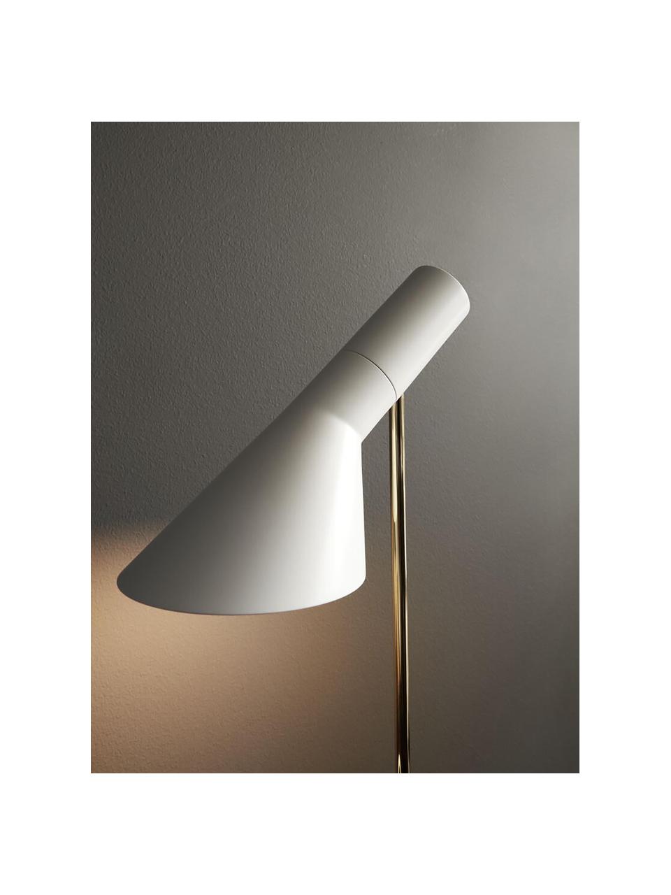 Lampa na psací stůl AJ, Bílá, mosazná, Š 25 cm, V 43 cm