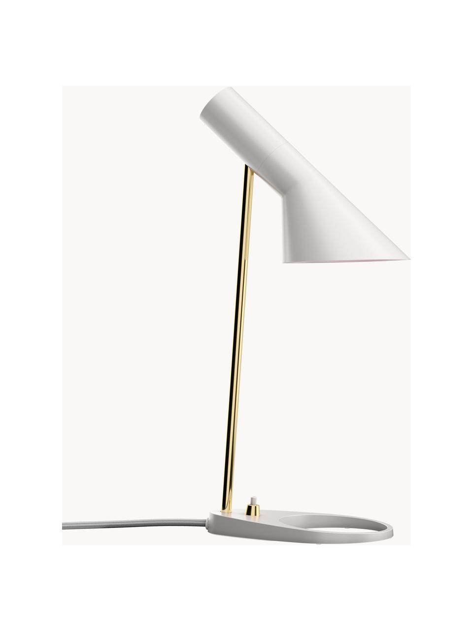 Lampa biurkowa AJ, Biały, mosiężny, S 25 x W 43 cm