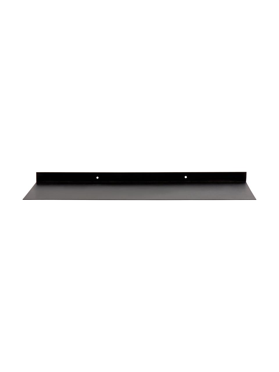 Estante de pared de metal Riley, Metal con pintura en polvo, Negro, An 50 x Al 3 cm