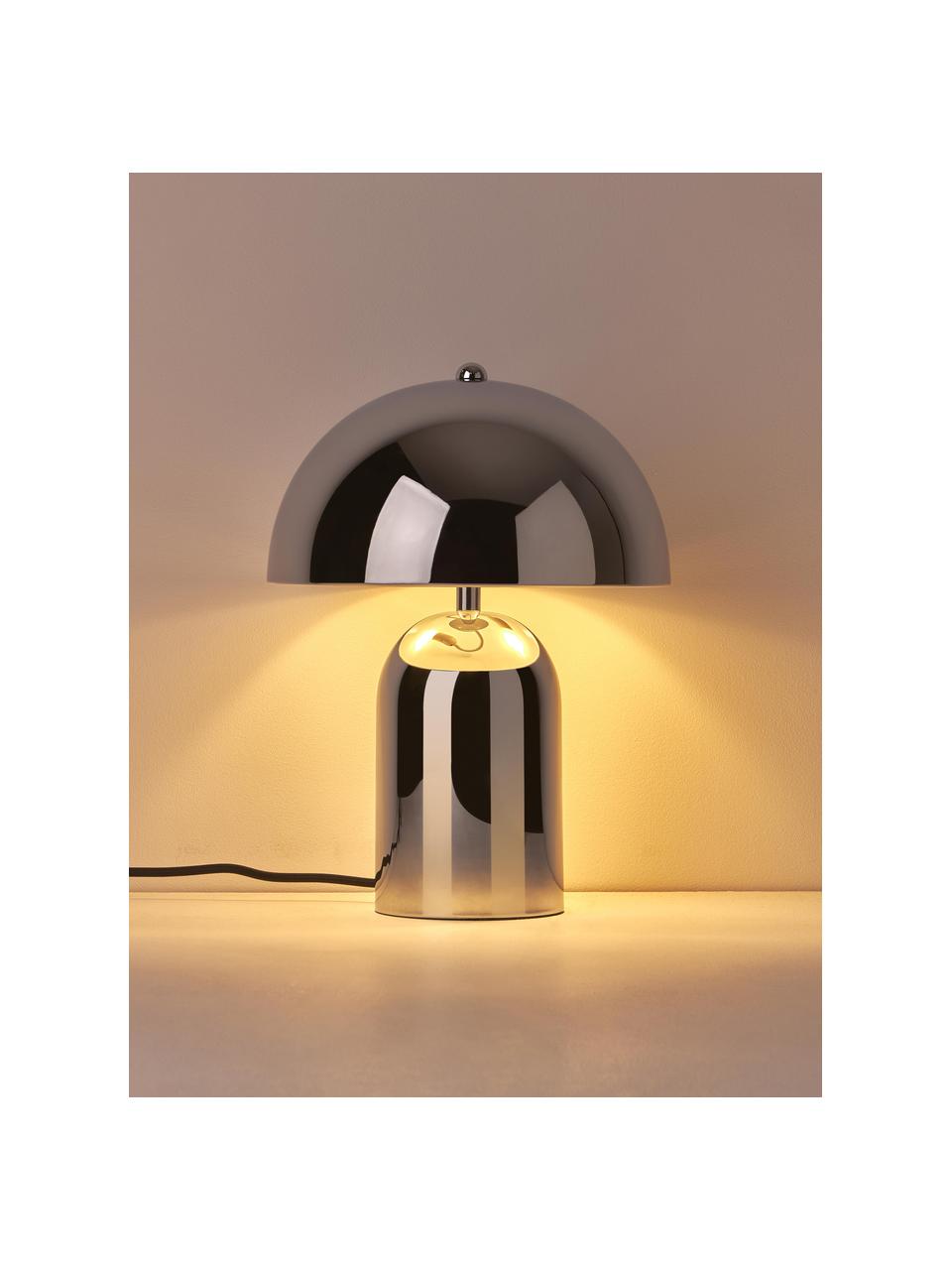 Malá retro stolní lampa Walter, Chromová, lesklá, Ø 25 cm, V 34 cm