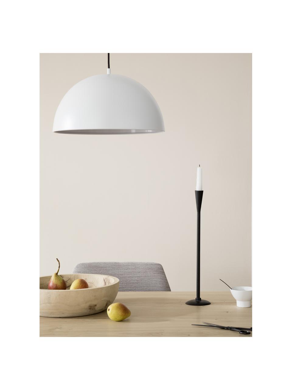 Lampa wisząca z metalu Kia, Biały, Ø 40 x W 20 cm