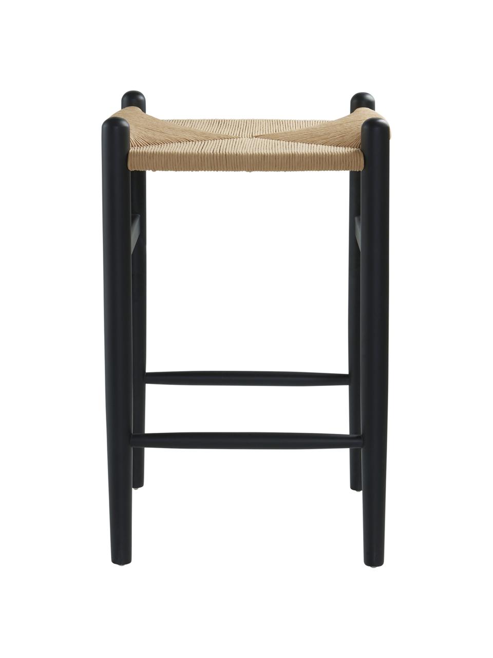 Barová stolička Nattavaara, Čierna, béžová, Š 42 x V 65 cm