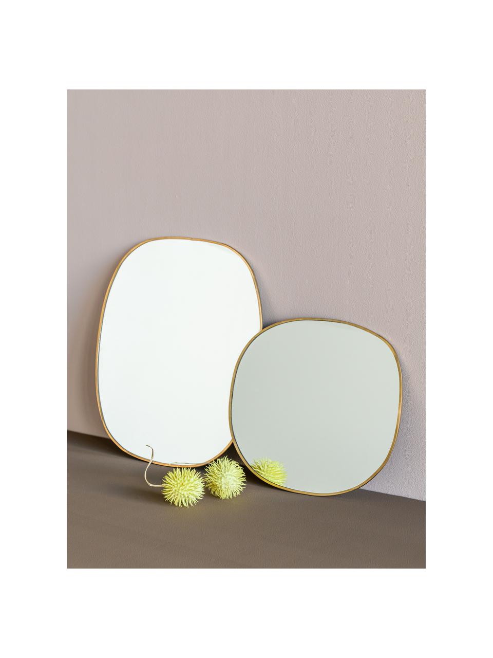 Miroir mural rond Daily Pretty, Laiton