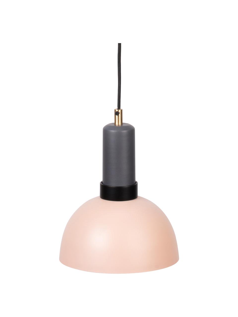 Petite suspension industrielle Charlie, Gris, rose