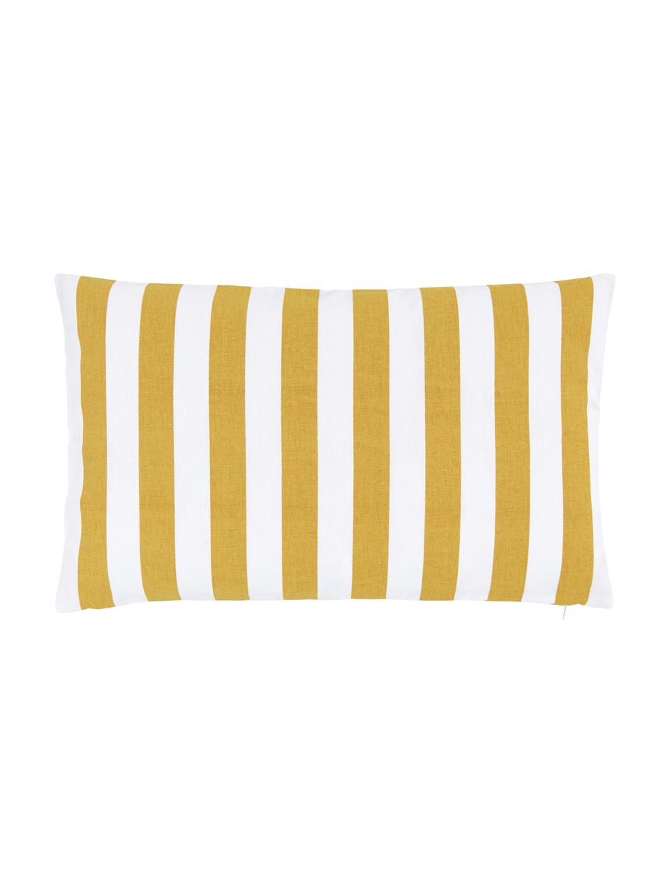 Housse de coussin rectangulaire rayures jaune Timon, 100 % coton, Jaune, larg. 30 x long. 50 cm
