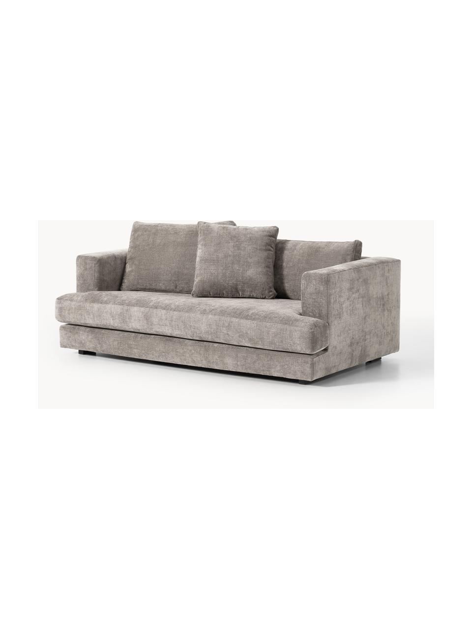 Sofa Tribeca (2-Sitzer), Bezug: 100 % Polyester Der strap, Gestell: Buchenholz, Kiefernholz, , Füße: Kiefernholz Dieses Produk, Webstoff Taupe, B 185 x T 104 cm