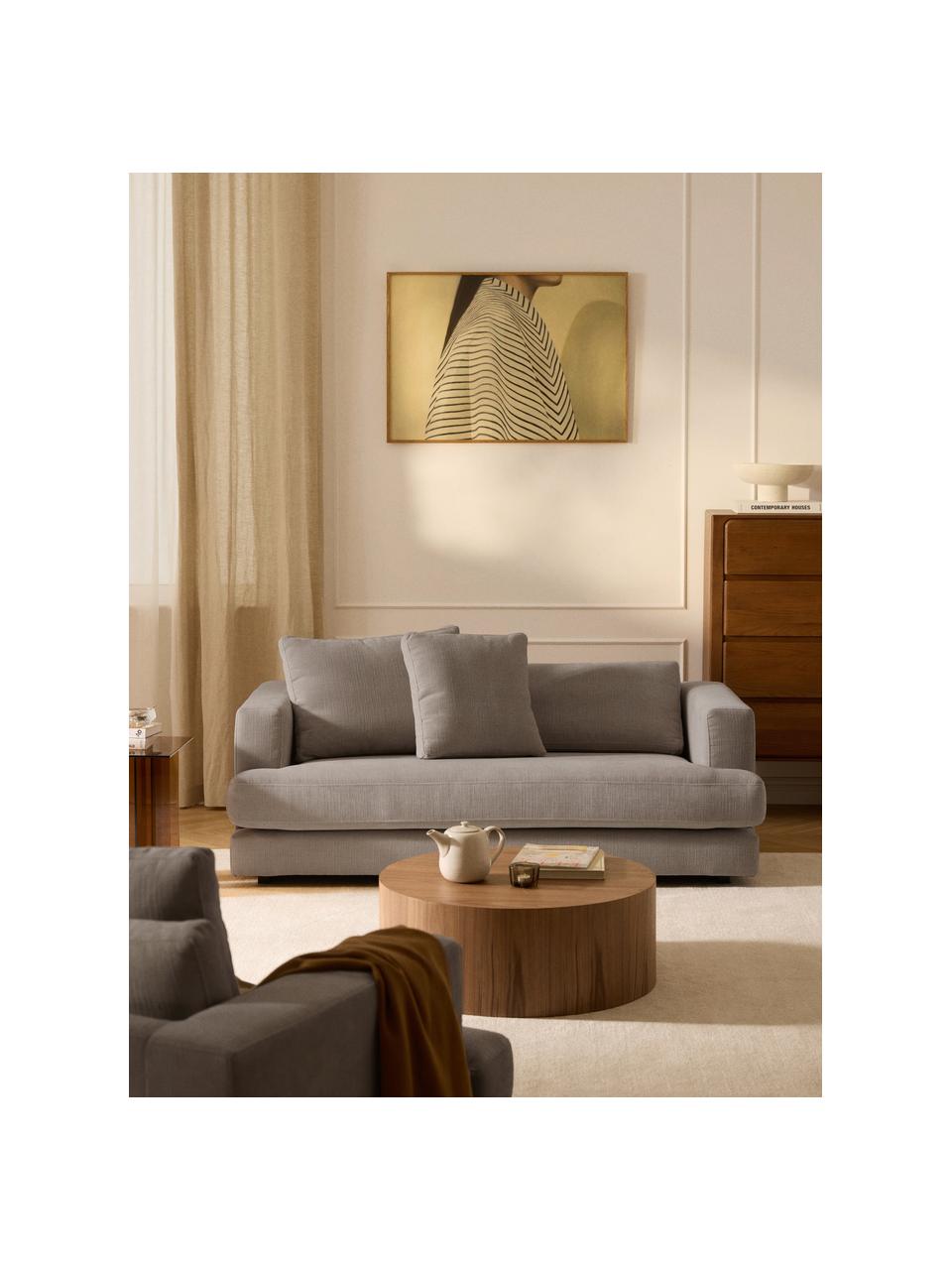 Sofa Tribeca (2-Sitzer), Bezug: 100 % Polyester Der strap, Gestell: Buchenholz, Kiefernholz, , Webstoff Taupe, B 185 x T 104 cm