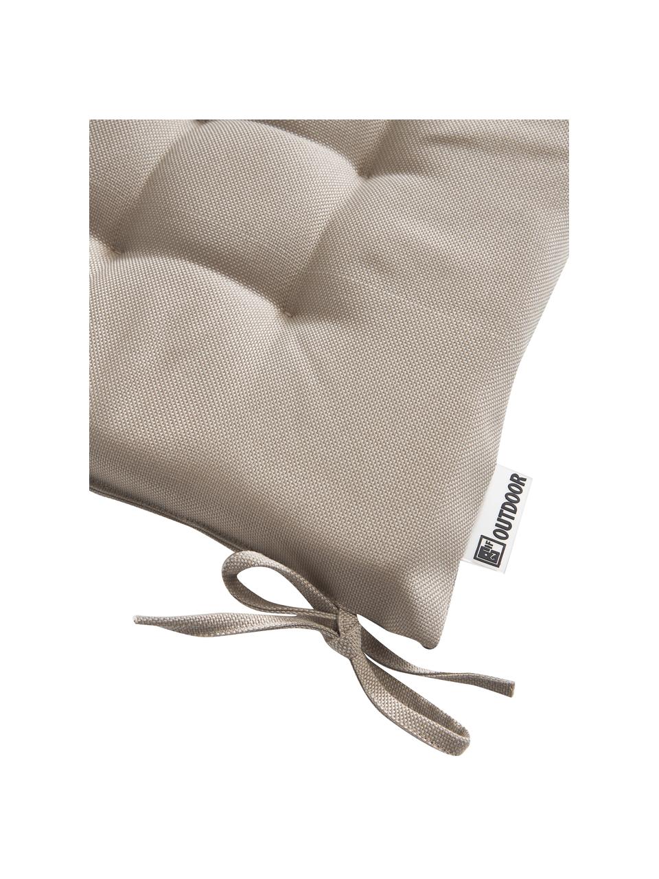Coussin de chaise d'extérieur beige Olef, 100 % coton, Beige, larg. 40 x long. 40 cm