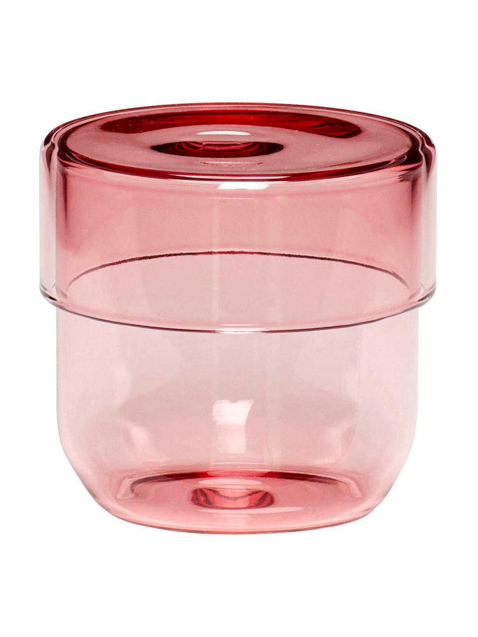 Opbergpottenset Transisto, 2-delig, Glas, Roze, Dozenset S