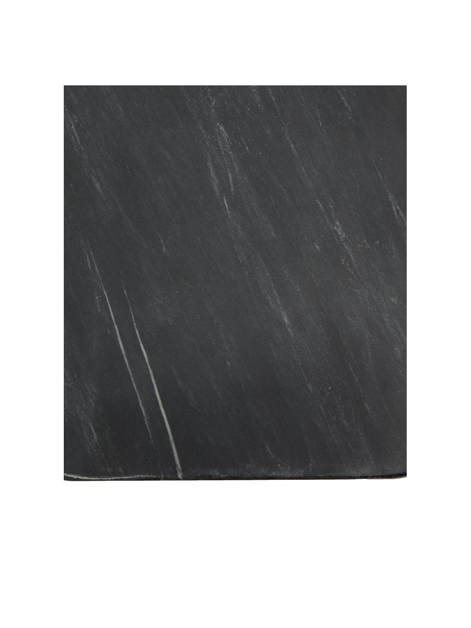 Mramorové prkénko s koženým řemínkem Johana, Černá, mramorovaná, D 38 cm, Š 15 cm