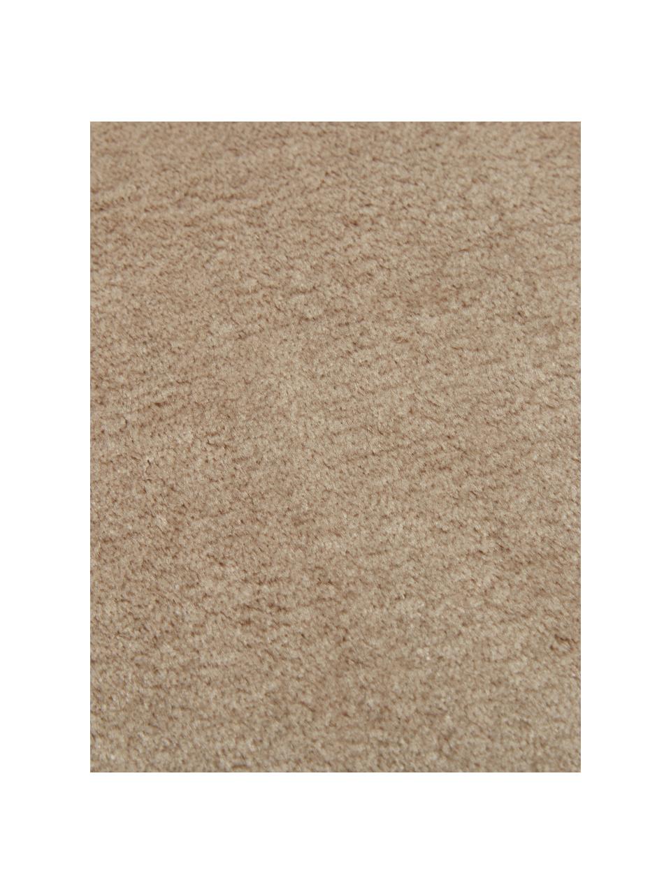 Coperta coccolosa color taupe Doudou, 100% poliestere, Taupe, Larg. 130 x Lung. 160 cm