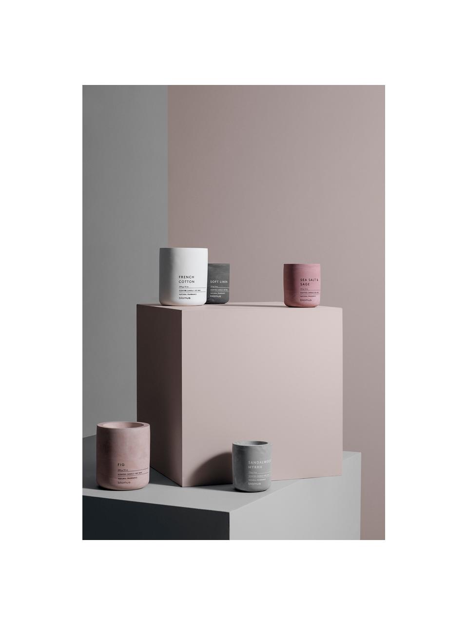 Geurkaars Fraga (salie & kruiden), Houder: beton, Lavendel & kruiden, Ø 7 x H 8 cm