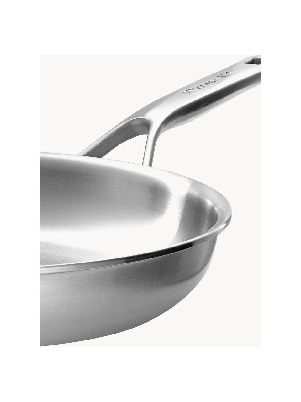 Rondel ze szklaną pokrywką KitchenAid, Odcienie srebrnego, Ø 24 cm