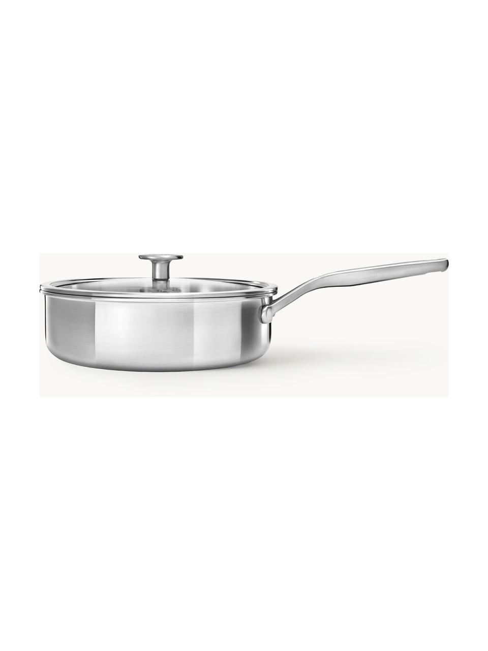 Rondel ze szklaną pokrywką KitchenAid, Odcienie srebrnego, Ø 24 cm