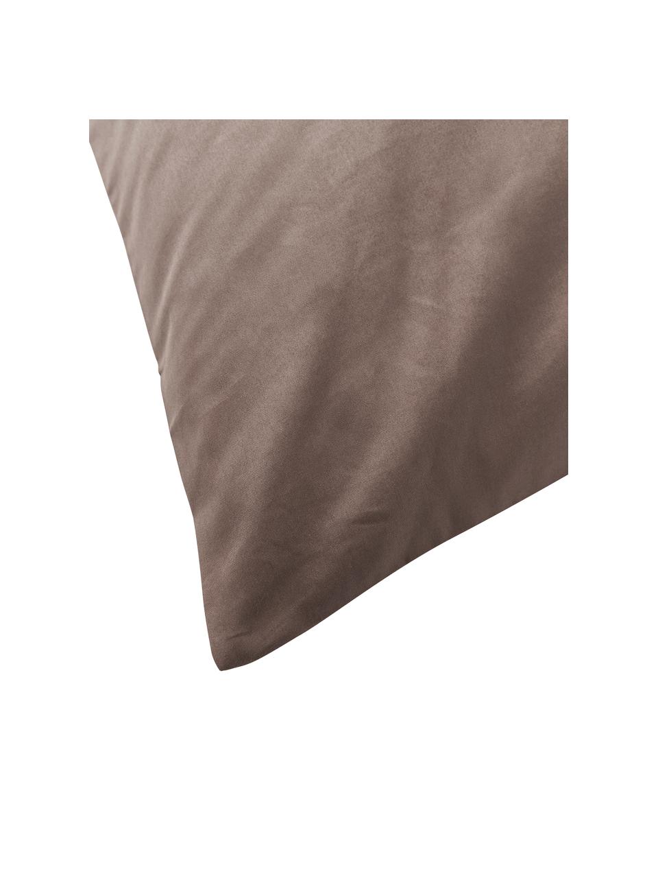 Katoensatijnen kussenhoes Comfort, Weeftechniek: satijn Draaddichtheid 250, Bruin, B 60 x L 70 cm