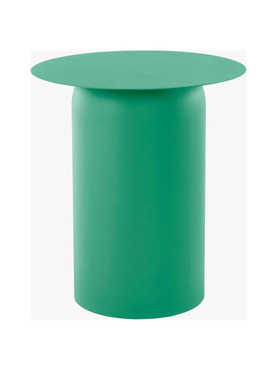 Table d'appoint ronde Zele, Fer, revêtement par poudre, Vert, Ø 46 x haut. 51 cm