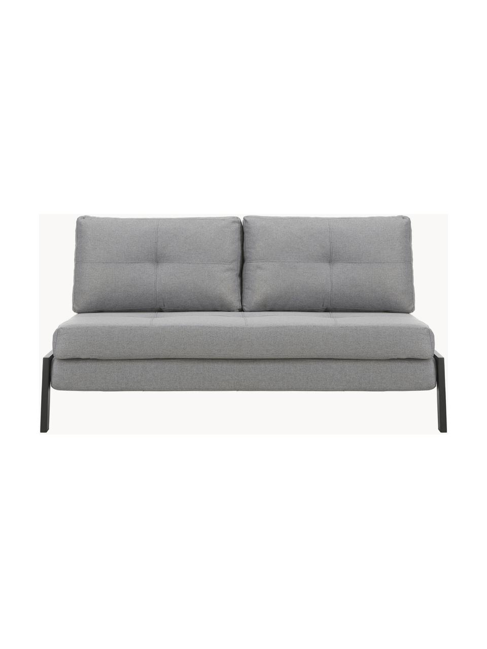 Schlafsofa Edward (2-Sitzer) mit Metall-Füßen, ausklappbar, Bezug: 100% Polyester 40.000 Sch, Webstoff Grau, B 152 x T 96 cm