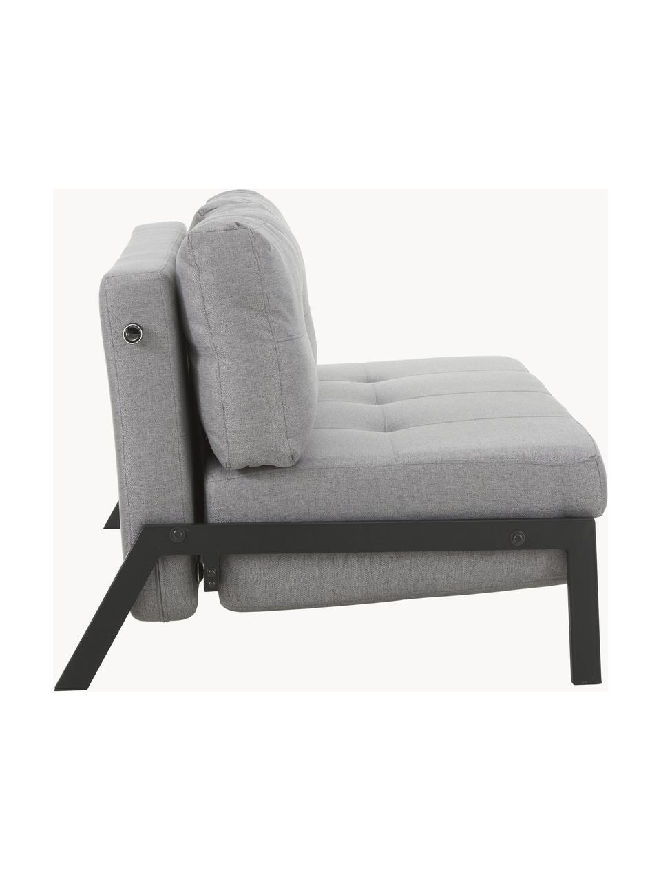 Sofá cama Edward, plegable (2 plazas), Tapizado: 100% poliéster Resistenci, Tejido gris claro, An 152 x F 96 cm