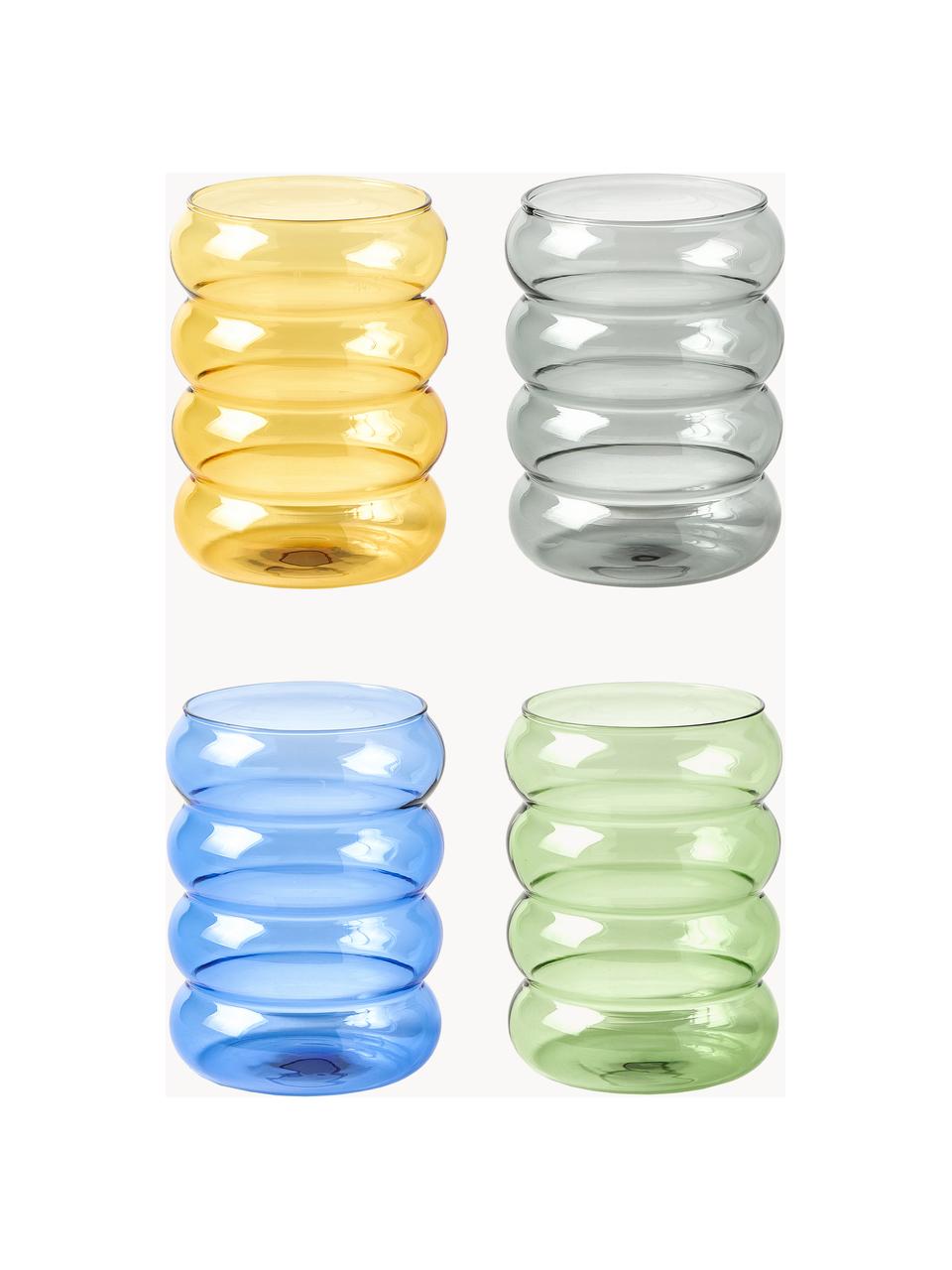 Verres à eau soufflés bouche Bubbly, 4 élém., Verre borosilicate, soufflé bouche

Découvrez la polyvalence du verre borosilicaté pour votre maison ! Ce matériau de haute qualité, fiable et robuste, se distingue par une résistance exceptionnelle à la chaleur, ce qui le rend idéal pour votre thé ou café chaud. Par rapport au verre traditionnel, le verre borosilicaté est plus résistant aux fissures et aux bris, en faisant un compagnon sûr pour votre intérieur, Multicolore, transparent, Ø 8 x haut. 10 cm, 320 ml