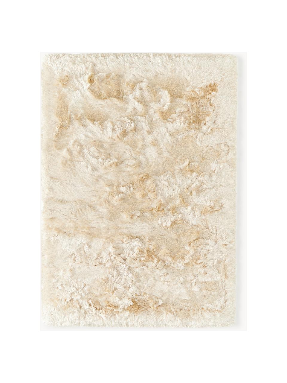 Glänzender Hochflor-Teppich Jimmy, Flor: 100 % Polyester Das in di, Hellbeige, B 200 x L 300 cm (Größe L)