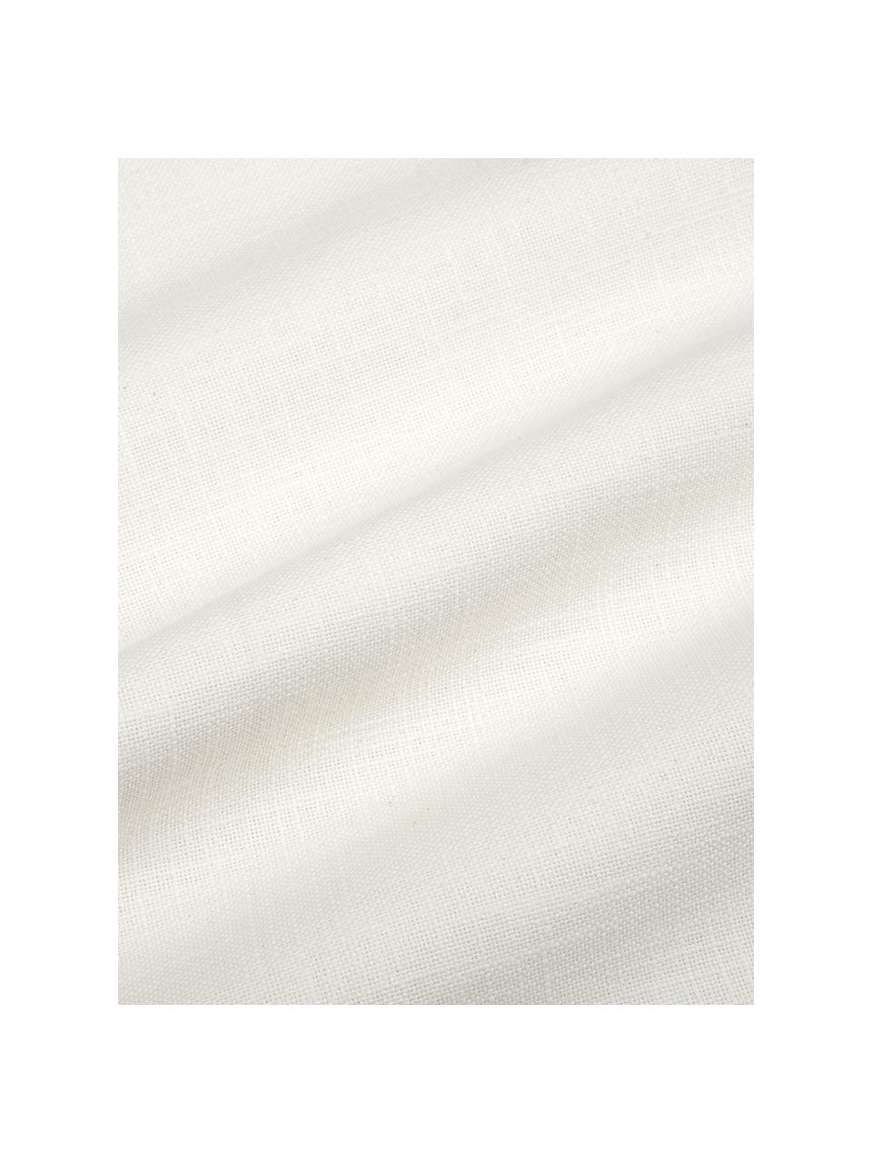 Federa arredo  ricamata Giselle, Cotone, Bianco crema, Larg. 45 x Lung. 45 cm