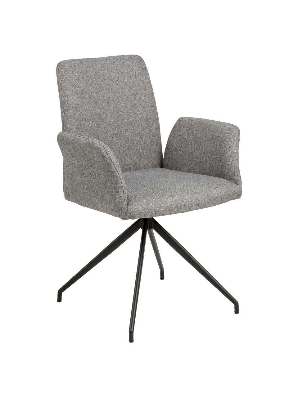 Čalouněné otočné křeslo Naya, Světle šedá, Š 59 cm, H 59 cm