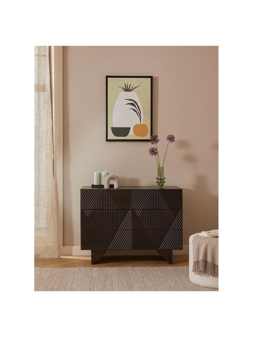 Ladekast Louis van massief mangohout, Mangohout, B 100 x H 75 cm