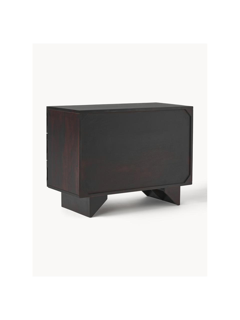 Commode en bois de manguier massif Louis, Bois de manguier, larg. 100 x haut. 75 cm