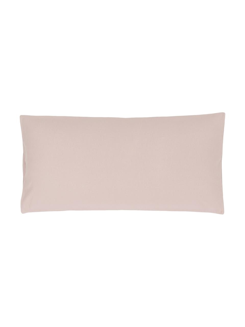 Flanelové povlaky na polštáře Biba, 2 ks, Růžová, Š 40 cm, D 80 cm