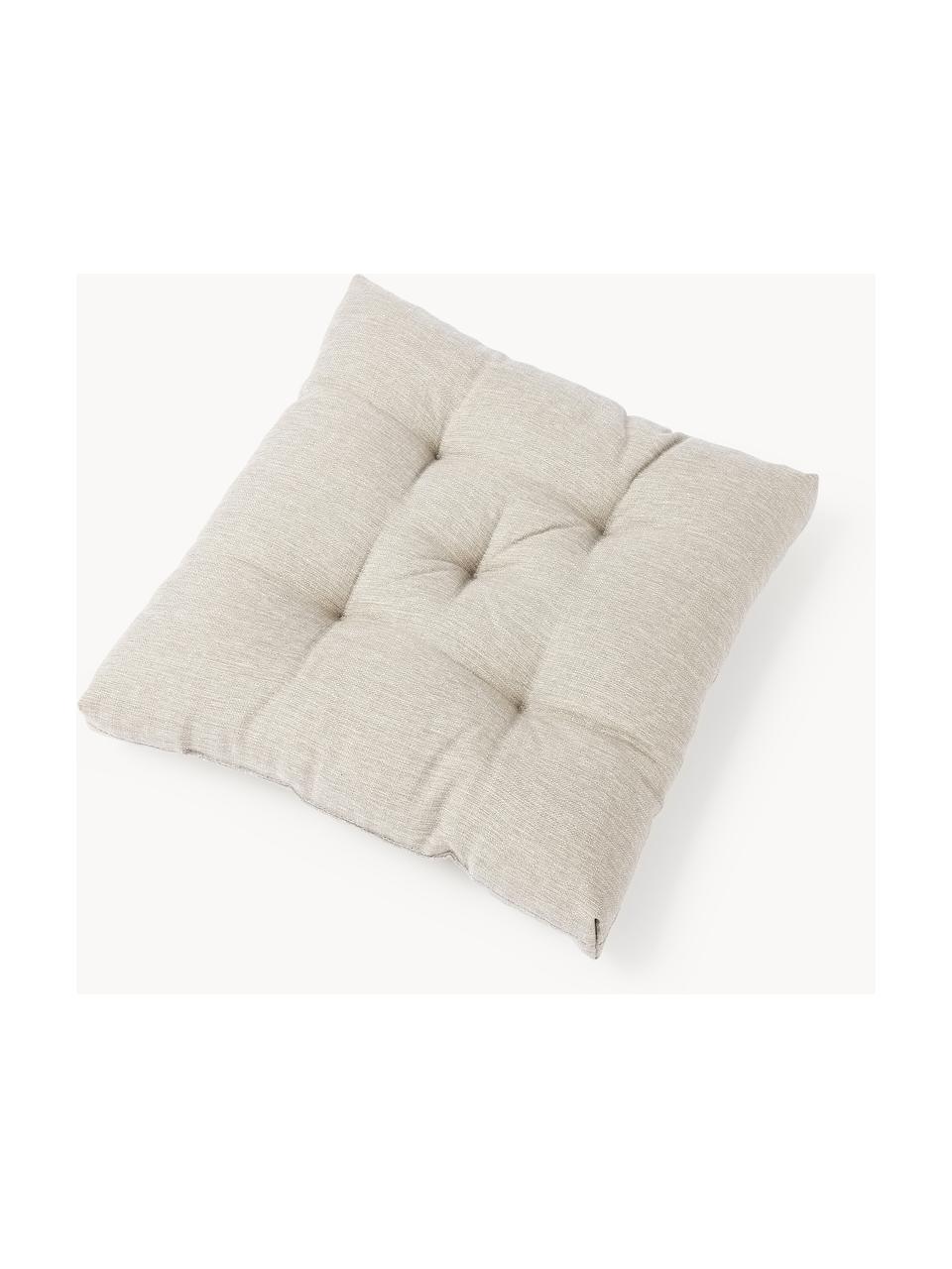 Outdoor-Sitzkissen Oline, 2 Stück, Hülle: 100 % Olefin, Beige, B 40 x L 40 cm