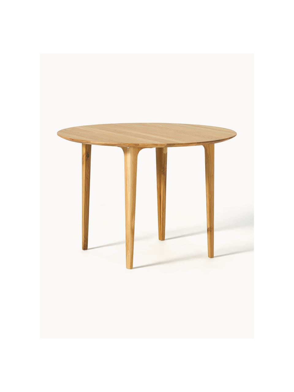Kulatý jídelní stůl z masivního dubového dřeva Archie, Ø 110 cm, Masivní dubové dřevo, olejované

Tento produkt je vyroben z udržitelných zdrojů dřeva s certifikací FSC®., Olejované dubové dřevo, Ø 110 cm
