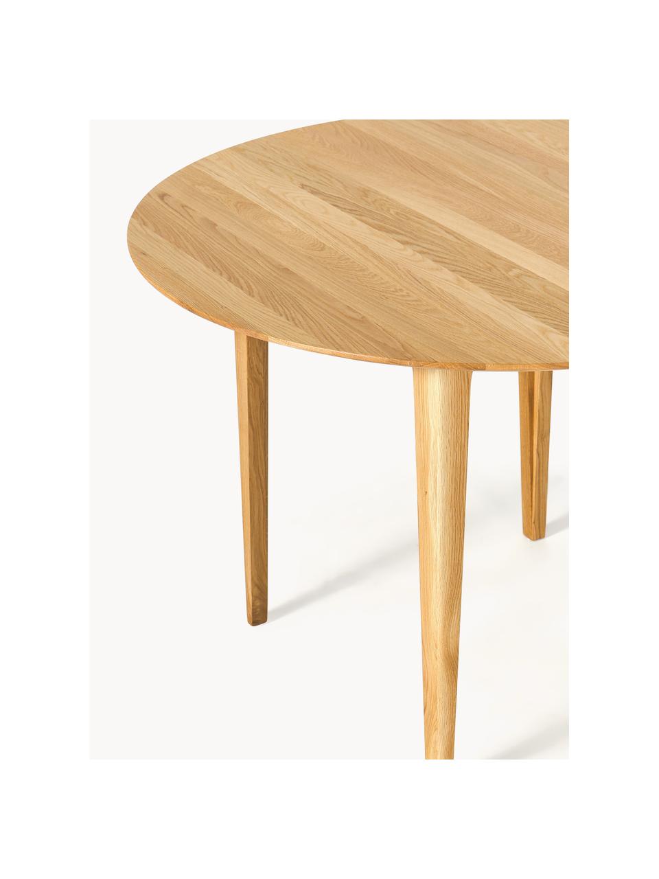 Stół do jadalni z drewna dębowego Archie, Lite drewno dębowe olejowane

Ten produkt jest wykonany z drewna pochodzącego ze zrównoważonych upraw, które posiada certyfikat FSC®., Drewno dębowe, Ø 110 cm