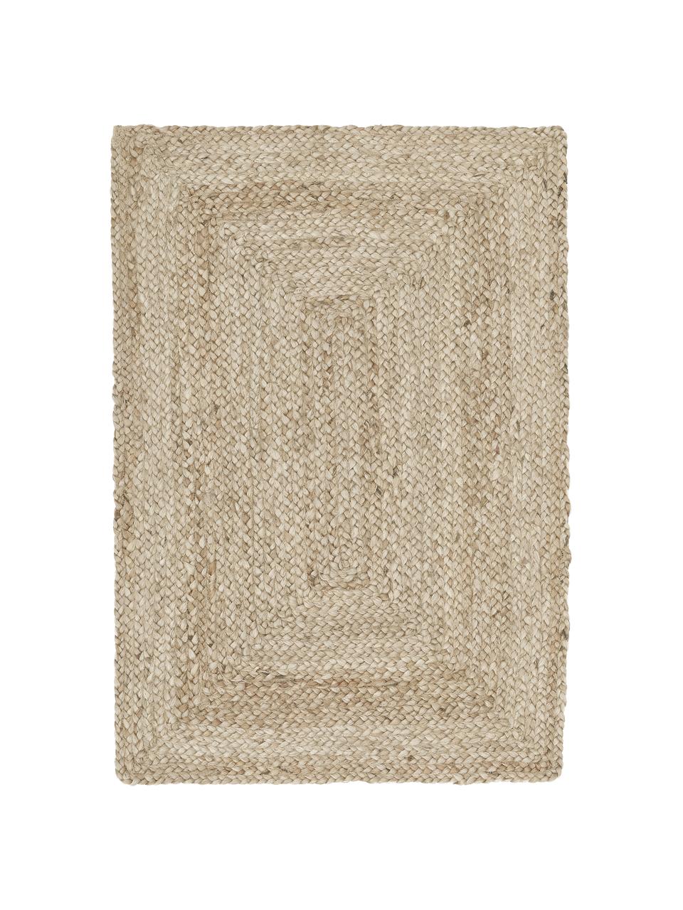 Ręcznie wykonany dywan z juty Sharmila, 100% juta

Ponieważ dywany z juty są szorstkie, są mniej odpowiednie do bezpośredniego kontaktu ze skórą, Beżowy, S 400 x D 500 cm (Rozmiar XXL)