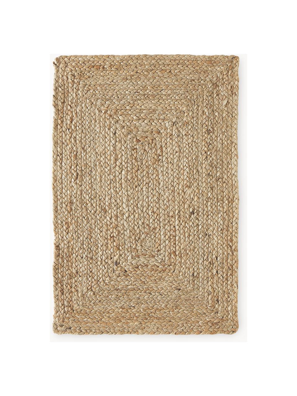 Tapis en jute fait main Sharmila, 100 % jute, Brun, larg. 60 x long. 90 cm (taille XXS)