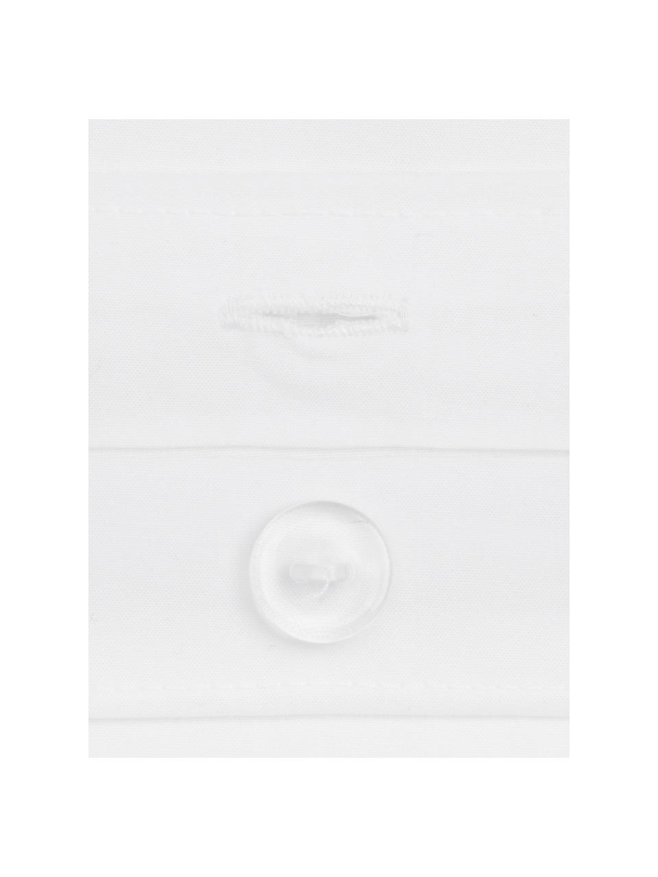 Baumwollperkal-Kopfkissenbezüge Elsie in Weiß, 2 Stück, Webart: Perkal Fadendichte 200 TC, Weiß, B 40 x L 80 cm